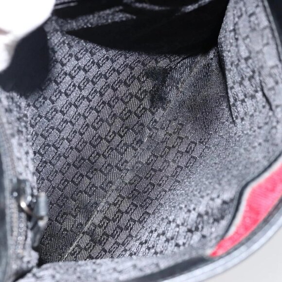 GUCCI Shoulder Bag Nylon Red Silver 019 0348 - Picture 12 of 16